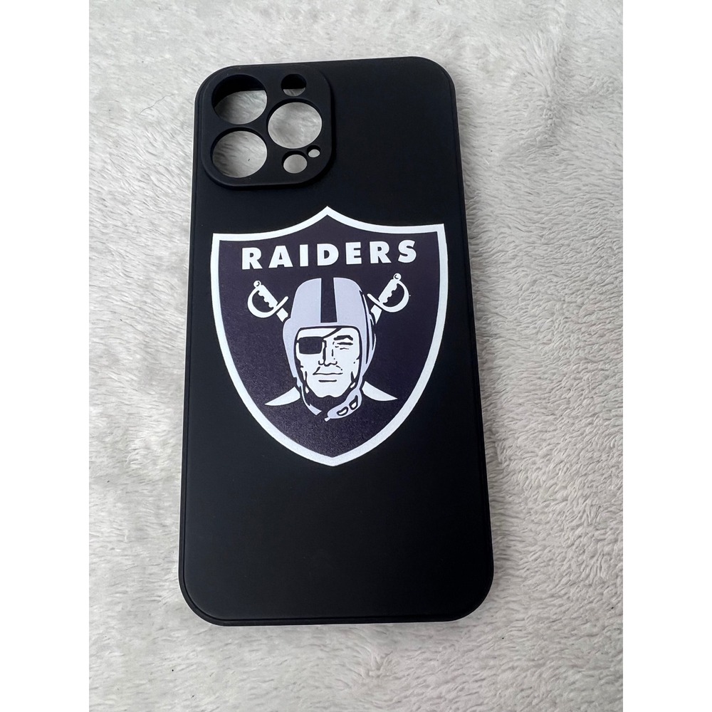 Las Vegas Raiders iPhone 13 Pro Max Case Black NFL Football Shield Logo Slim